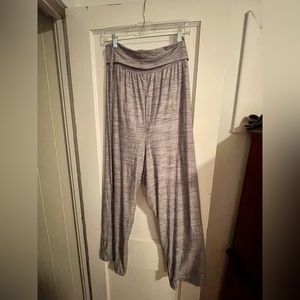 EUC MUK LUKS, Heather gray, lightweight, yoga pants with fold over waist, sz 4X.
